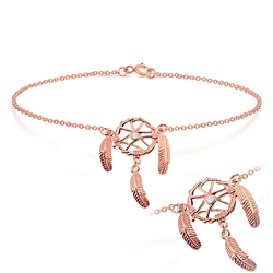 Dream Cather Shaped Anklets ANK-192-RO-GP